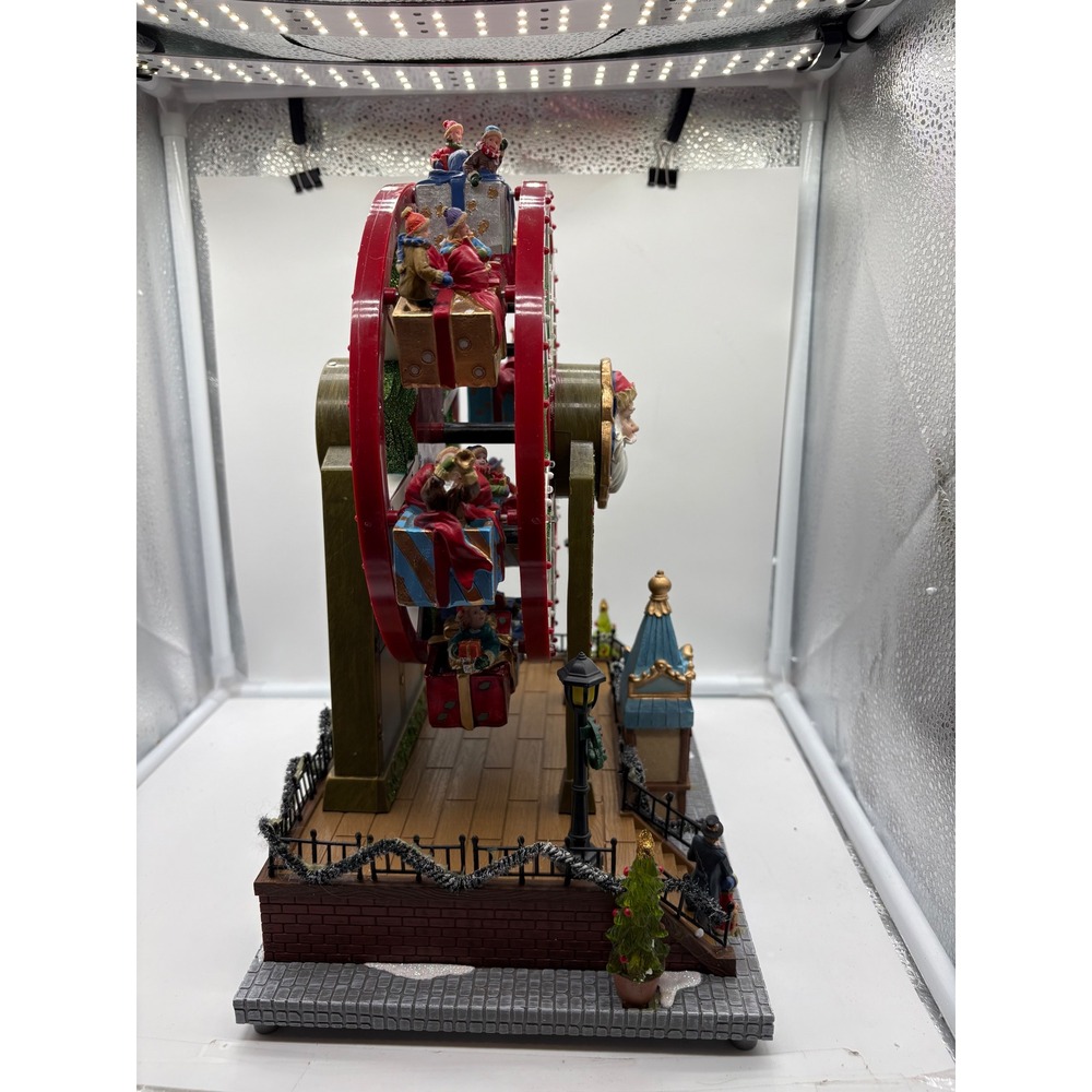 Carole Towne Krause Ferris Wheel 2015 Animated Christmas Village Lights Music - Picture 15 of 17